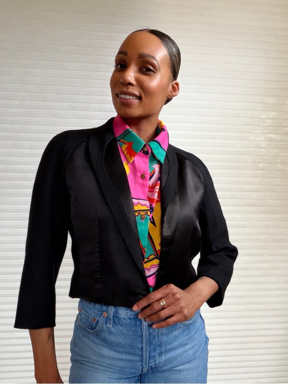 Teresa Crowninshield  Bolero Black Blazer